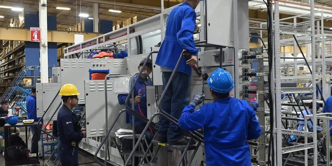Actividad industrial en Tamaulipas, en una fotografía ilustrativa.