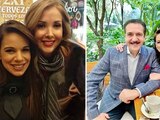 Periodistas y comunicadores despiden a Débora Estrella; en fotos, la presentadora junto a Azucena Uresti (izq.) y a Jorge Zarza (der.).