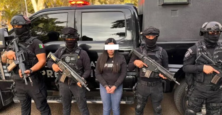 Danna Paola "N", detenida en Guadalajara por presunta extorsión y posesión de drogas