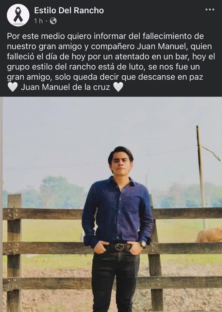 Estilo de Rancho despide a Juan Manuel De la Cruz