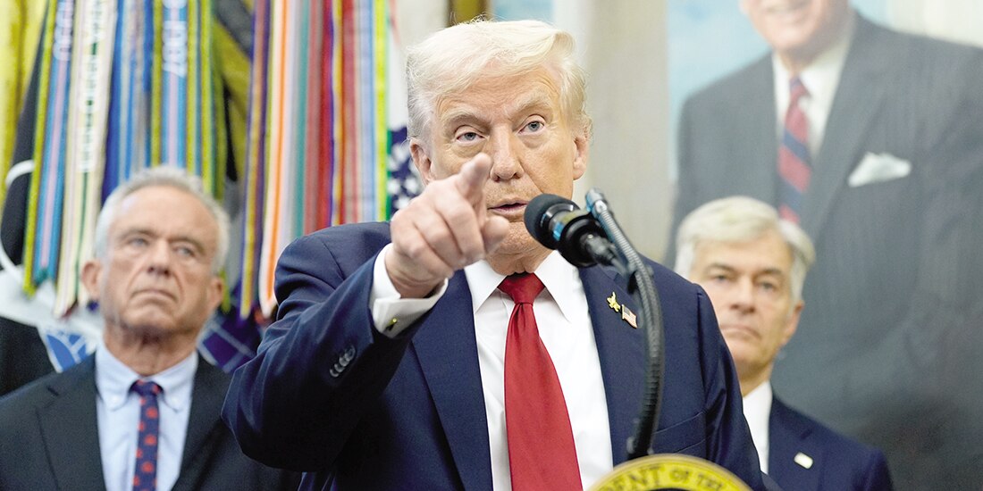 El presidente Donald Trump, el pasado 30 de septiembre en la Oficina Oval.