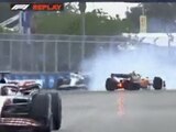 Lando tuvo un accidente en el GP de Miami.