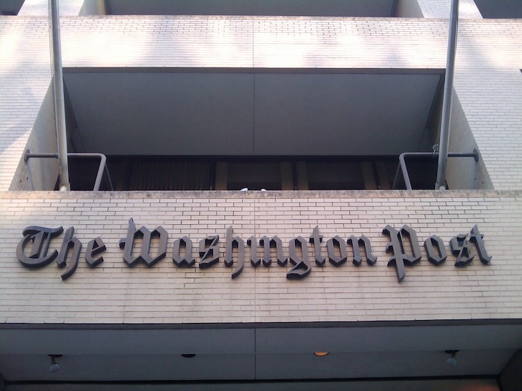 Fachada de oficina en Nueva York de The Washington Post.