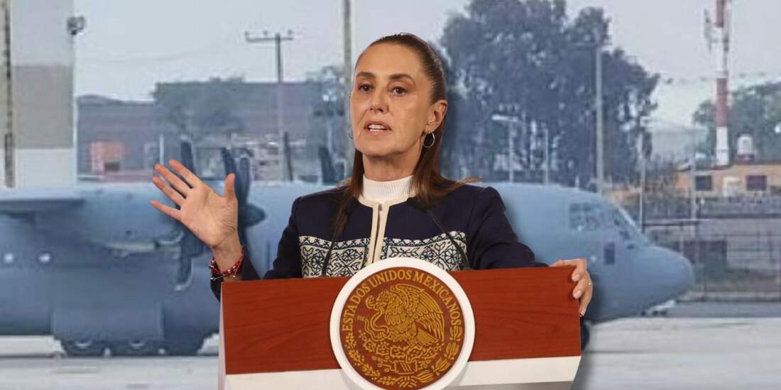 La presidenta Claudia Sheinbaum Pardo explicó que el avión estadounidense que llegó a Toluca formó parte de acuerdos de cooperación bilateral.