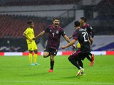 Henry Martín festeja el gol con el que México venció a Jamaica en su primer partido rumbo a Qatar 2022.