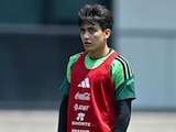 Gilberto Mora en un entrenamiento con la Selección Mexicana