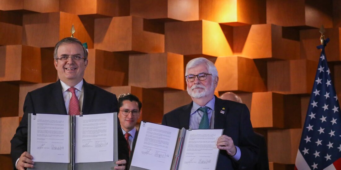 El canciller Ebrard sostuvo una reunión con el asesor presidencial especial de Estados Unidos para las Américas.