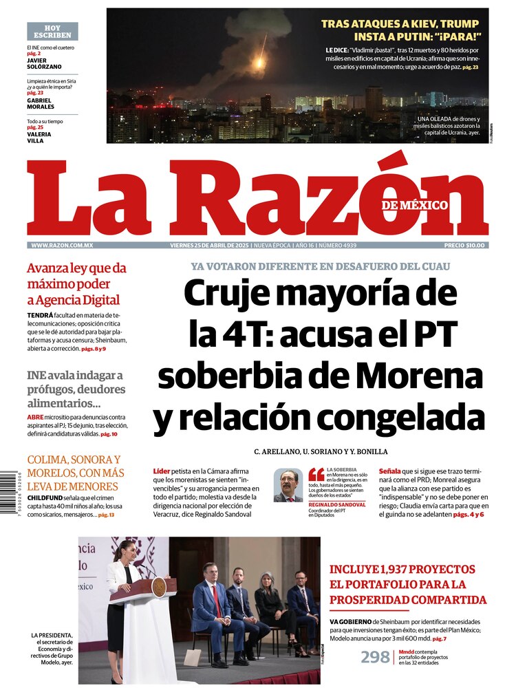 La Razón 25 abril 2025