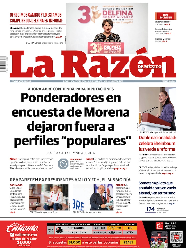 La Razón 01 Octubre 2026