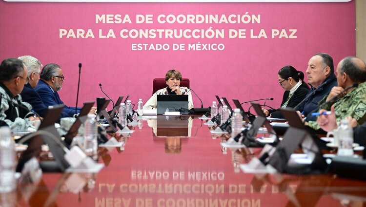 La Mesa de Coordinación para la Construcción de la Paz realizó su reunión número 301 de la administración de la Gobernadora del Estado de México.