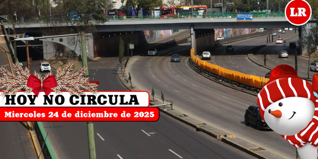 Conoce las restricciones del Hoy No Circula para este 24 de diciembre en la Ciudad de México y el Estado de México.