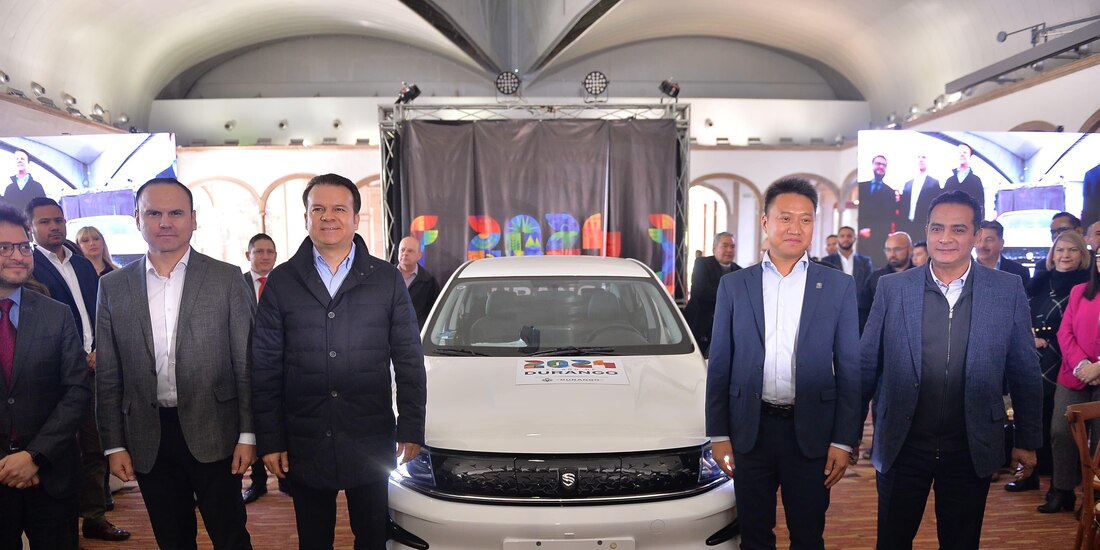 Esteban Villegas, gobernador de Durango, durante el evento.