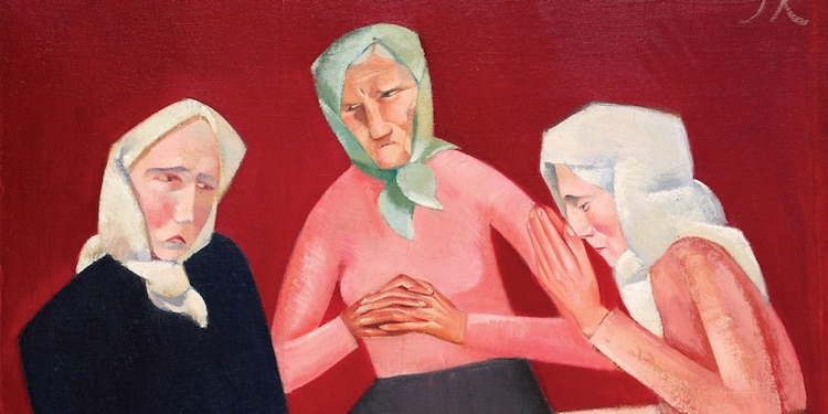 Jēkabs Kazaks, Three Old Ladies, 1912.