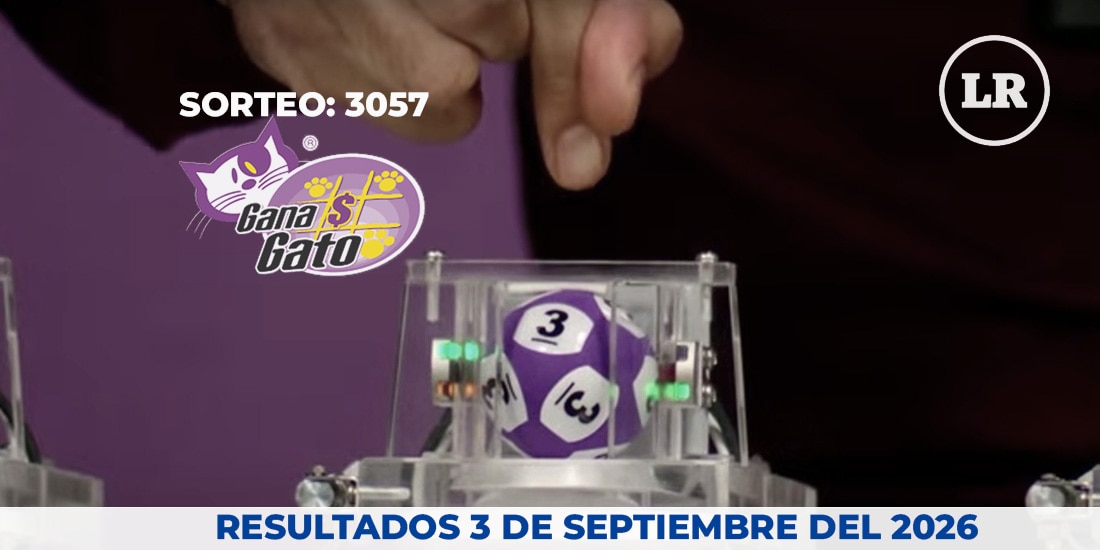 Resultados del Gana Gato 3057 del 3 de septiembre del 2026.