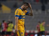 André-Pierre Gignac luce cabizbajo después de la eliminación de Tigres a manos de Atlas en el repechaje del Torneo Guard1anes 2021 en mayo pasado.