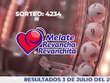 Resultados del sorteo 4234 del Melate, Revancha y Revanchita de este 3 de julio del 2026.