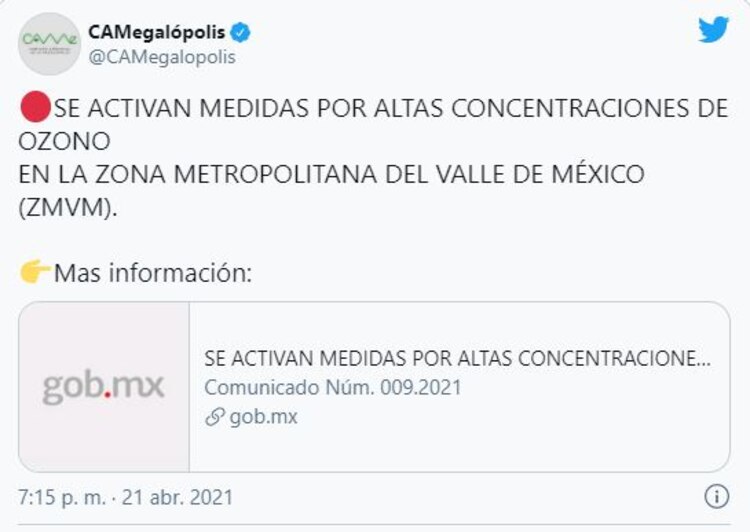 Información sobre el Hoy No Circula.