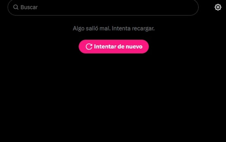 Así se muestra la página de inicio en X