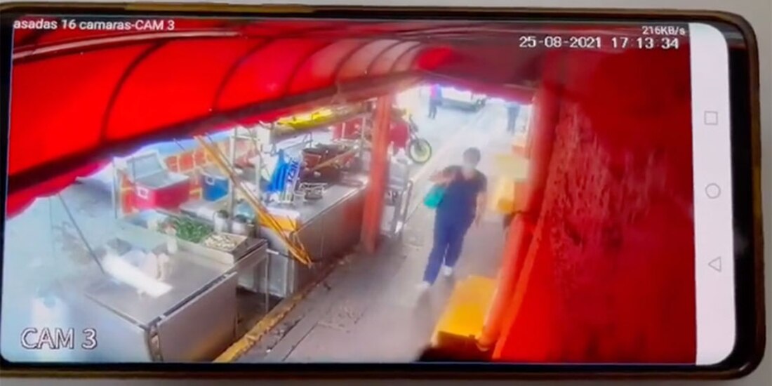 Cámaras de vigilancia captaron a la presunta responsable del robo de un recién nacido.