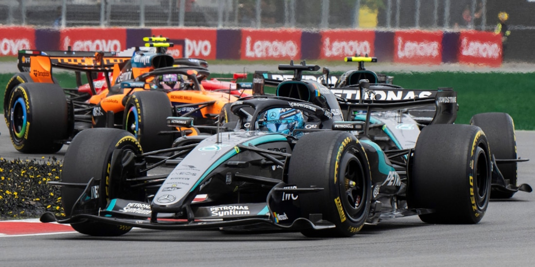 George Russell se quedó con la pole position.