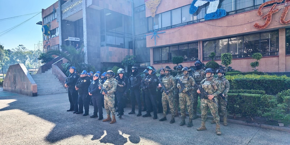 Inicio del operativo en la alcaldía Azcapotzalco el pasado 22 de enero