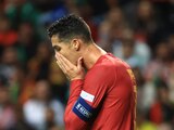 Cristiano Ronaldo lamenta una falla durante el partido entre Portugal y España, en la UEFA Nations League, el pasado 27 de septiembre.