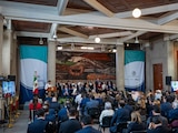 Hugo Aguilar, Ministro Presidente de la SCJN, en su mensaje.