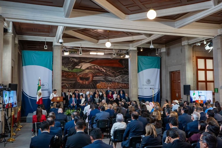 Hugo Aguilar, Ministro Presidente de la SCJN, en su mensaje.