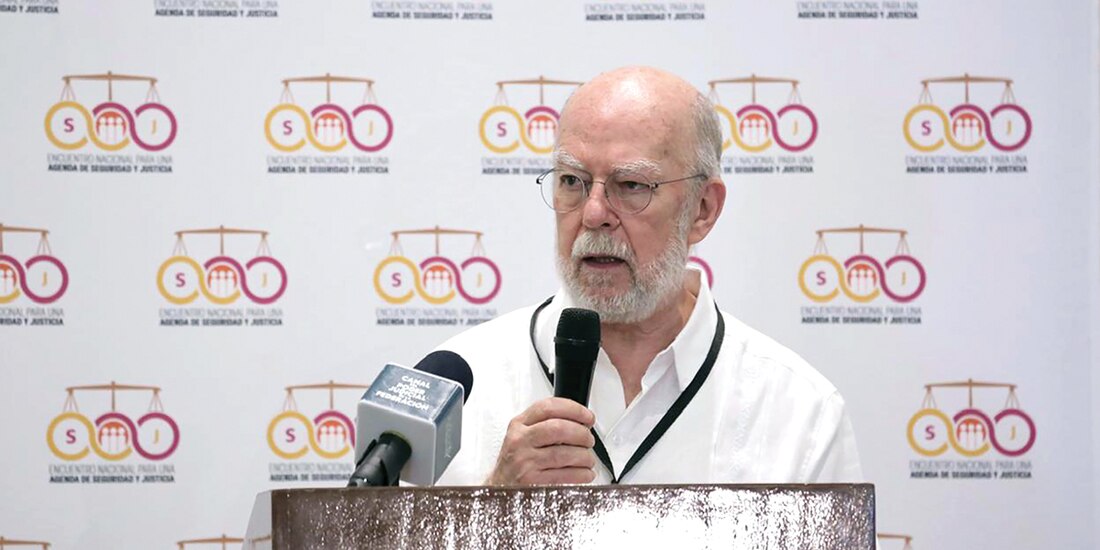 El ministro Juan Luis González Alcántara Carrancá, ayer en Oaxaca.