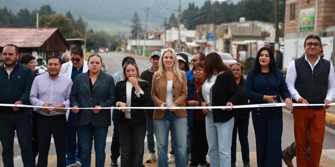 La presidenta municipal de la demarcación, Romina Contreras Carrasco, entregó de forma oficial la rehabilitación vial finalizada.
