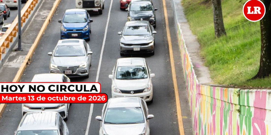 Revisa las restricciones de tránsito vigentes para este martes 13 de octubre de 2026.