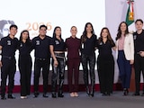 Claudia Sheinbaum junto a los participantes.