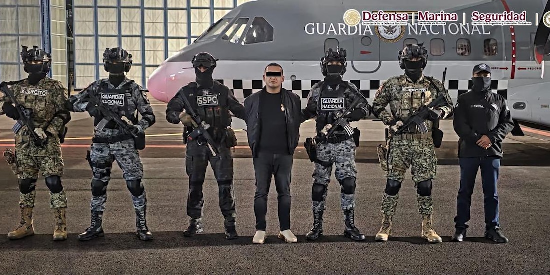 Iván "N", alias "El Tanque", fue detenido por fuerzas federales en Zapopan, Jalisco.