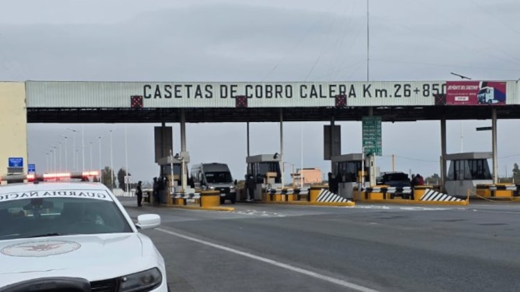 Presencia de personas cerca de la Caseta de cobro Calera