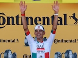 Isaac del Toro tras ganar en el Tour de France.