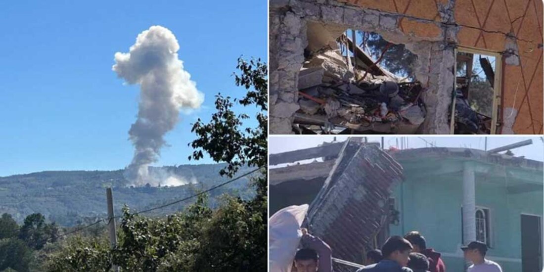 El material pirotécnico se encontraba en una camioneta, afuera de un domicilio