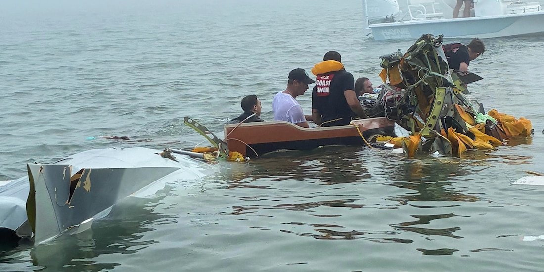 El 22 de diciembre se desplomó una aeronave de la Semar en la había de Galveston, Texas.