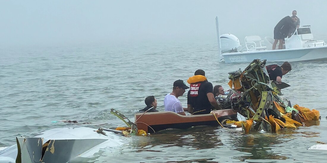 El 22 de diciembre se desplomó una aeronave de la Semar en la había de Galveston, Texas.