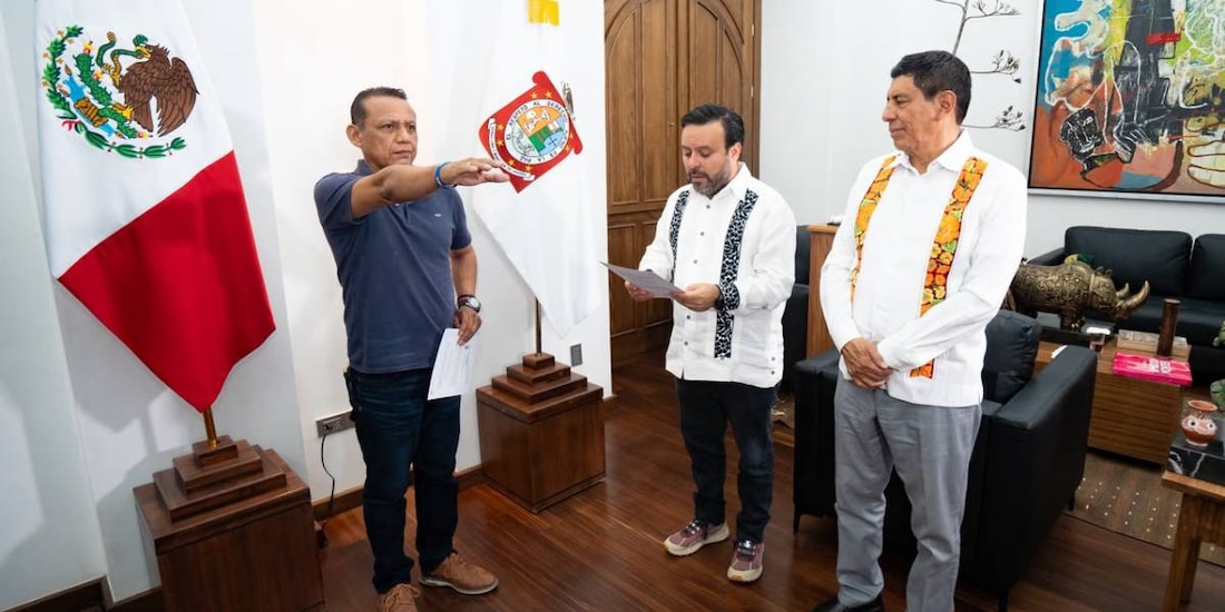 La designación del nuevo comisionado municipal temporal de Juchitán para garantizar la paz social fue realizada por el gobernador Salomón Jara Cruz.