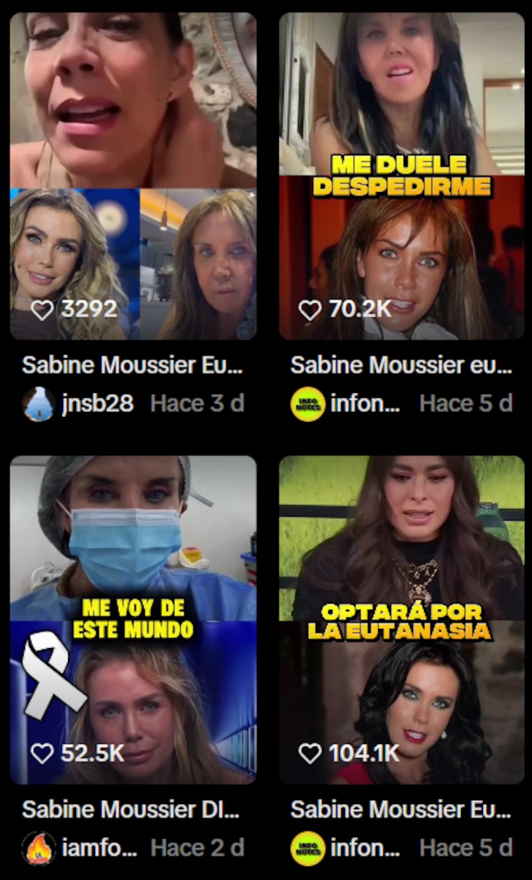¿Sabine Moussier solicitó la eutanasia?