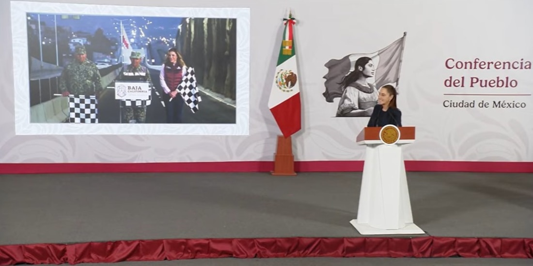 El enlace se llevó a cabo esta mañana desde Tijuana.