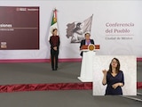 Conferencia de prensa en Palacio Nacional.