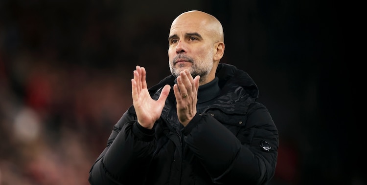 Pep Guardiola, en un partido cuando dirigía al Manchester City
