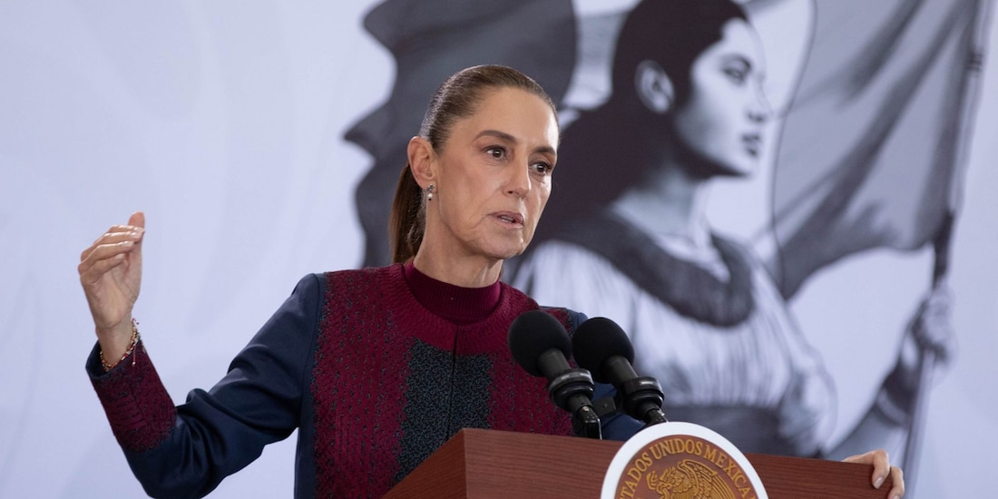 Claudia Sheinbaum Pardo, presidenta de México, en fotografía de archivo.