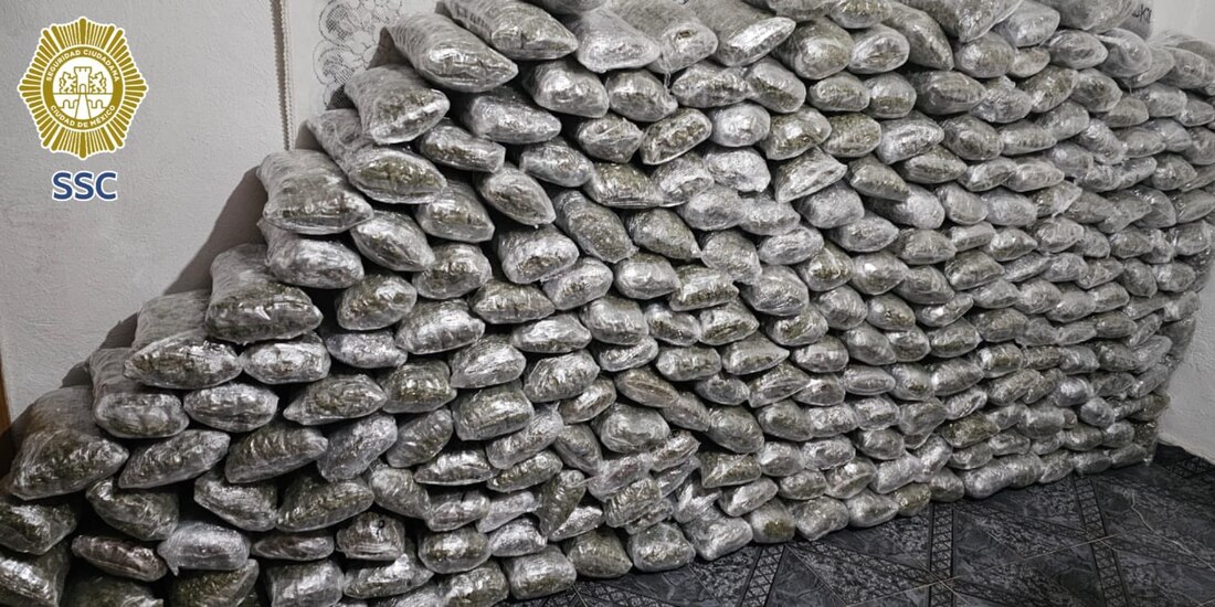 Las autoridades hallaron 263 paquetes con marihuana en una casa, ayer