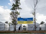 El albergue para refugiados ucranianos se instaló en el Deportivo Francisco I. Madero, en la alcaldía Iztapalapa.