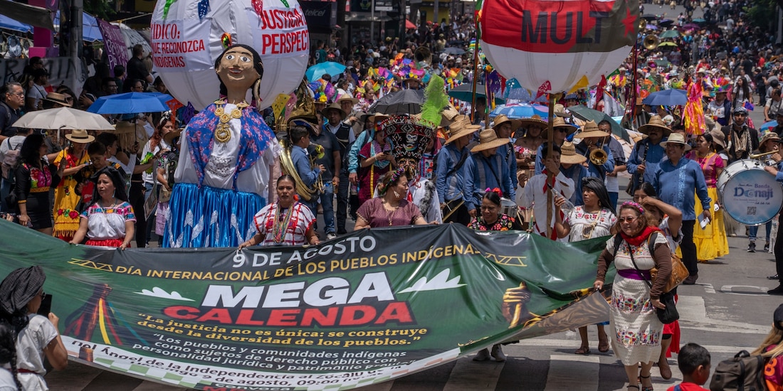 Edición 17 de la Mega Calenda en la Ciudad de México.