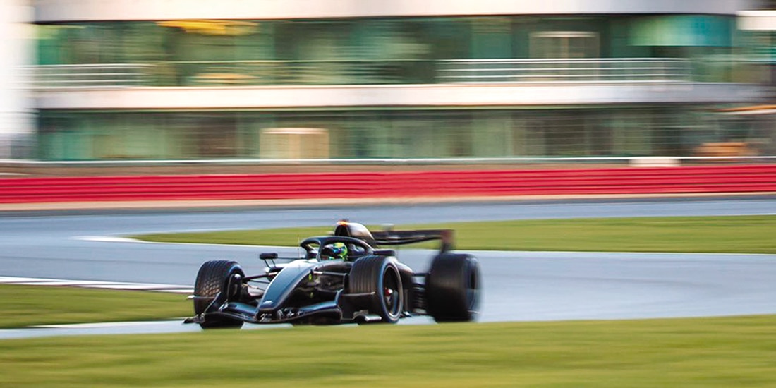 El tapatío, ayer, en su primera prueba de la F1.