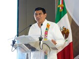 Salomón Jara Cruz presenta el Plan Estatal de Desarrollo 2022-2028 de Oaxaca.