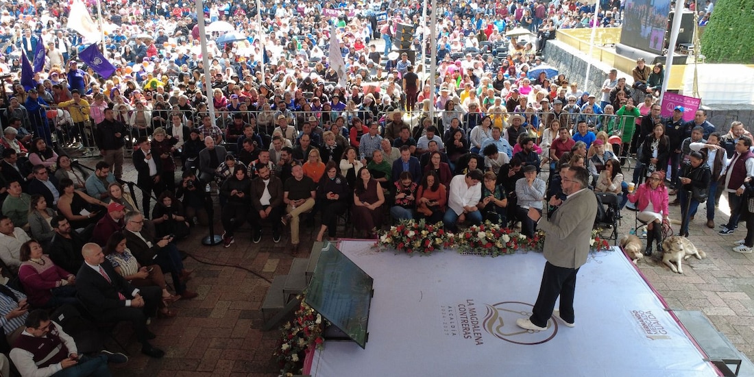 Fernando Mercado Guaida presenta su primer informe de resultados al frente de La Magdalena Contreras.